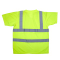 Ansi Hi Vis Vis Camiseta Reflexiva para Man camisetas de segurança de rodovias de trânsito do aeroporto com mangas curtas de guarda de guarda